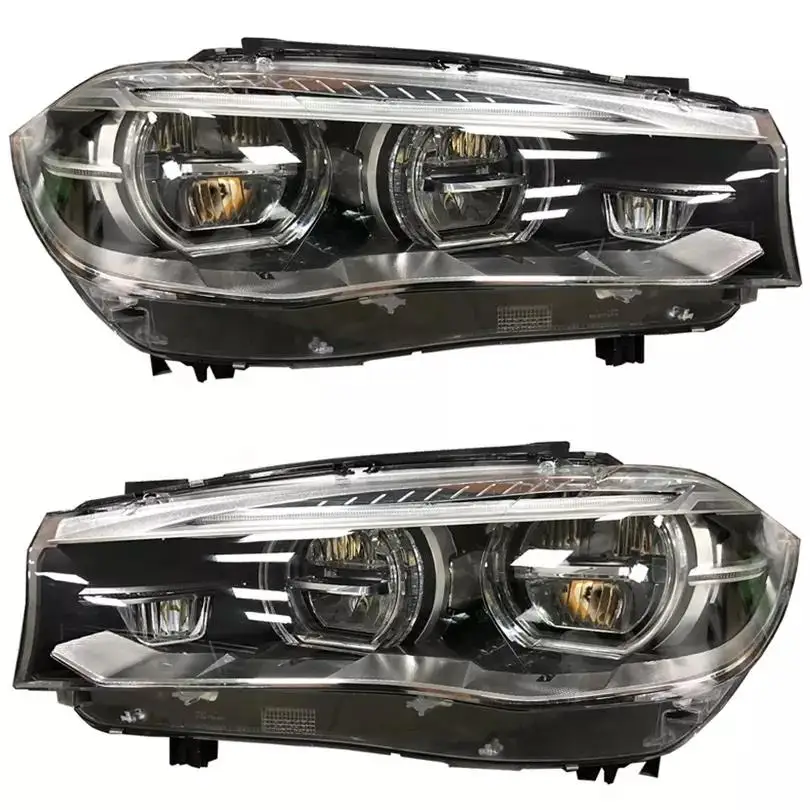 Genuine Used Plug and Play full headlight for  X5 F15 2014-2018 Year With Computer system Adaptive led headlamp Farol