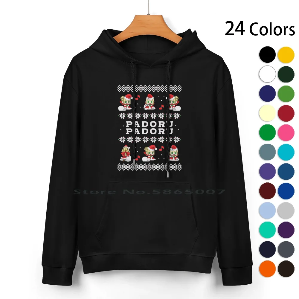 

Padoru Padoru Pure Cotton Hoodie Sweater 24 Colors Padoru Saber Ugly Christmas Sweater Nero Winter Holidays Funny Fate Grand