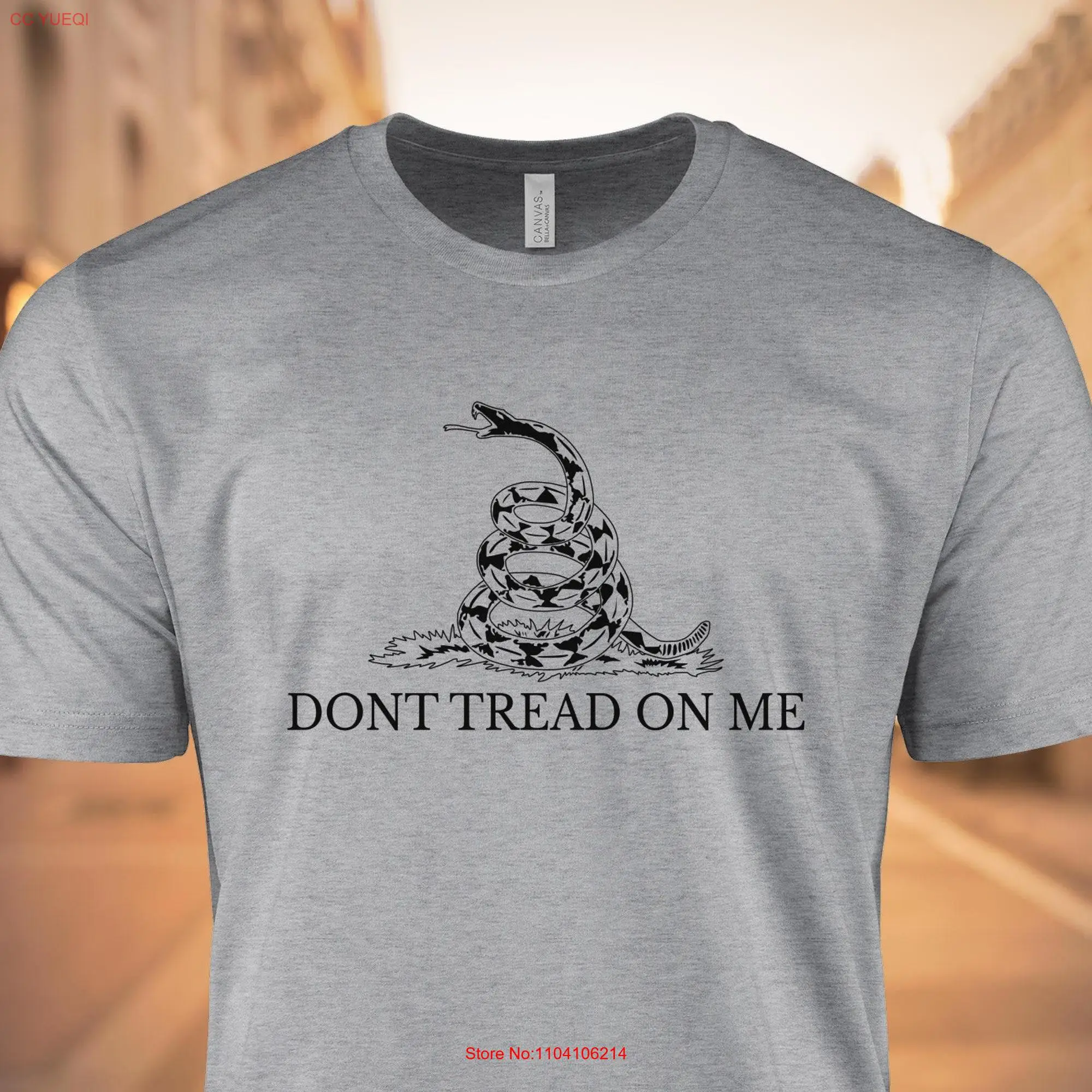 Gadsden Flag Dont Tread On Me T Shirt Patriotic Design Independence Day For Men Casual Mens Statement