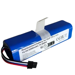 14.4V 5200mAh Replacement Vacuum Cleaner Battery for Eufy Robovac L70 Hybrid T2190 T2190G21 INR M26-4S2P Batteries