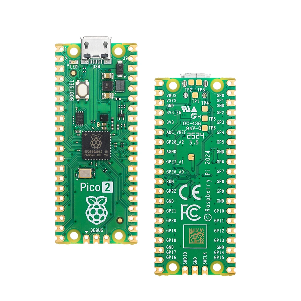 

Raspberry Pi Pico 2 RP2350 Development Board Cortex-M33/Dual-Core Hazard3 RISC-V Processor Python For Raspberry Pi Pico 2
