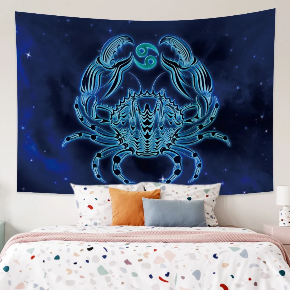 Twelve Constellations Aries Capricorn Aquarius Tapestry Mandala Tarot Witchcraft Bedroom Home Wall Decoration