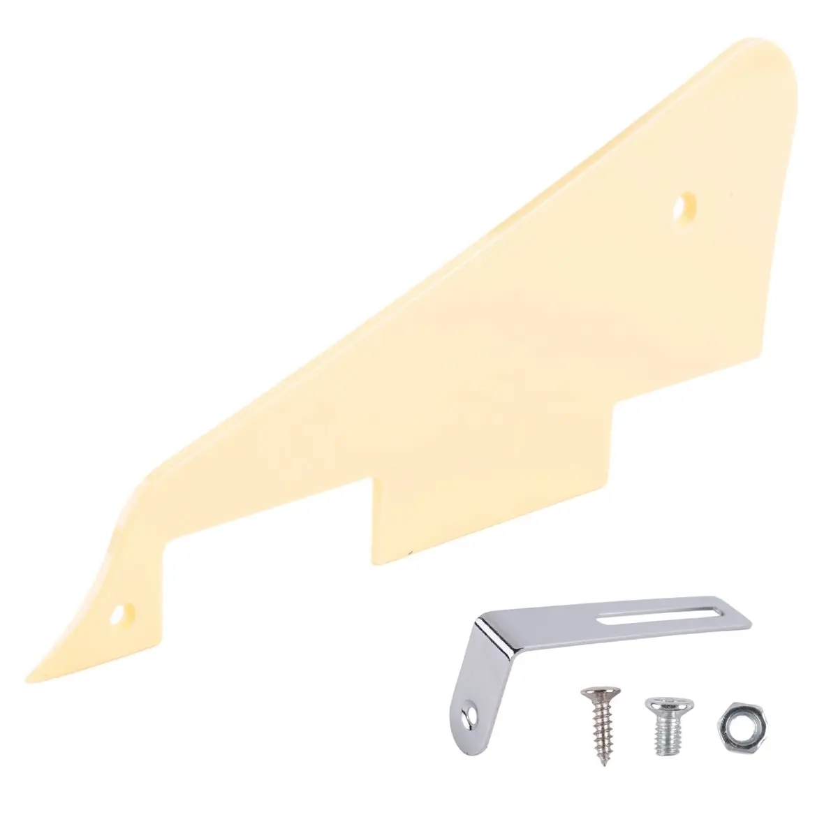 ABPF Guitar Pickguard Cream Single Ply Guard Plate Pickguard for LP Guitar Parts