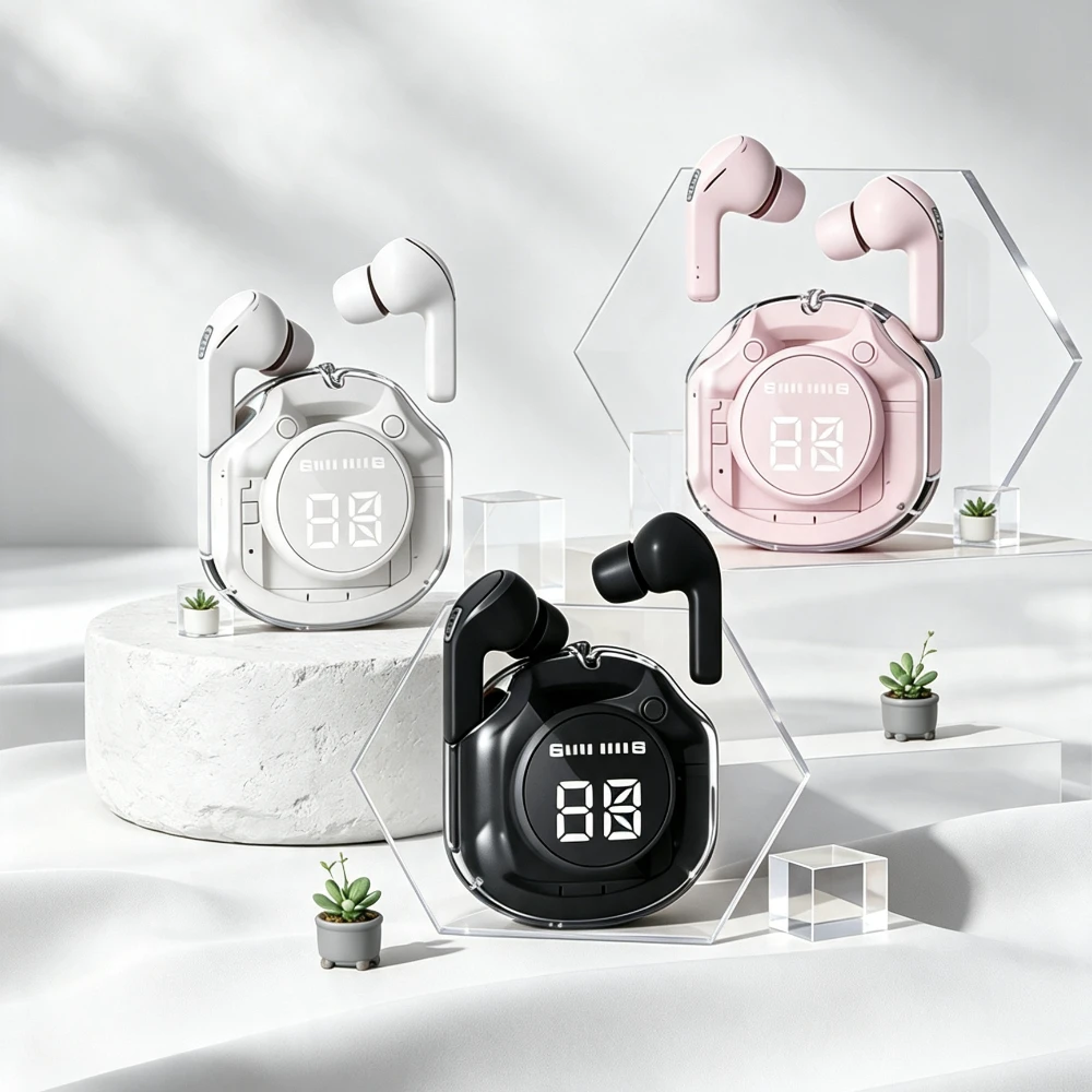 Fone Bluetooth Earbuds TWS Wireless Headphones  Water-splash Bluetooth Earphones Survive Unexpected Rain Showers Gaming Headset