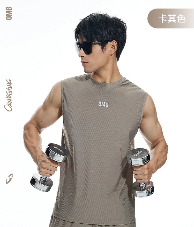 DROZENO Metallic bright face fitness man tight short T-shirt high elastic running suit man image 5