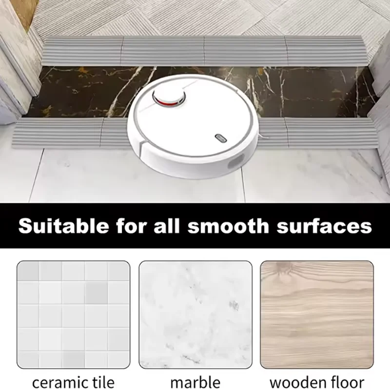 طقم منحدر خطوة الباب المضاد للانزلاق للمكنسة الكهربائية الروبوتية الذكية، منحدر TPE خفيف الوزن للكراسي المتحركة #3