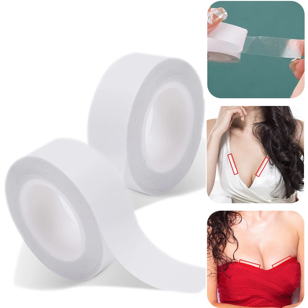 Double Sided Body Tape Adhesive Bra Clothes Dress Shirt Secret Sticker Clear Lingerie Tape Anti-naked Invisible Chest Patch