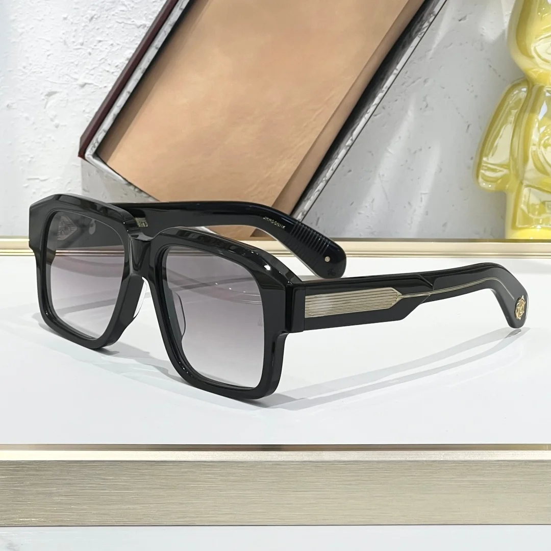 

JMM DONATO Роскошные квадратные солнцезащитные очки в большой оправе ручной работы с жаккардовым дизайном, модные очки для мужчин и женщин на открытом воздухе