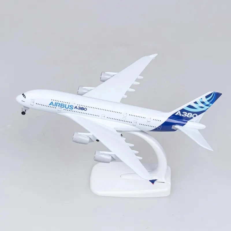 18CM Diecast Metal Alloy Airplane Model Toy For A380 Prototype Airlines Aircraft Plane with Landing Gears Toy For Collections