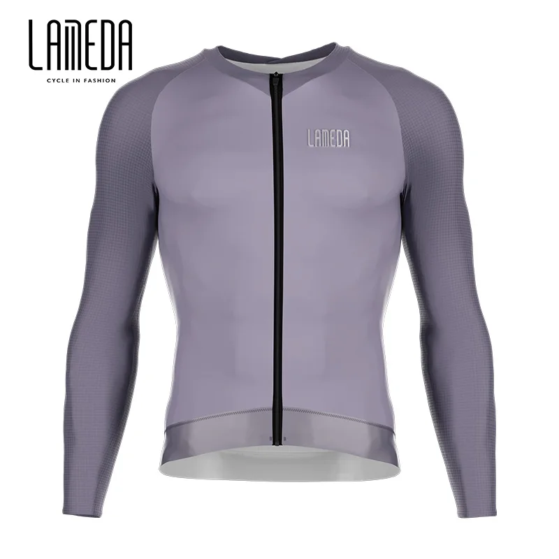 

LAMEDA New Cycling Jersey Suit Spring Summer Long Sleeve Sweat Absorbing Quick Drying Set Men's MTB Road Bike Top