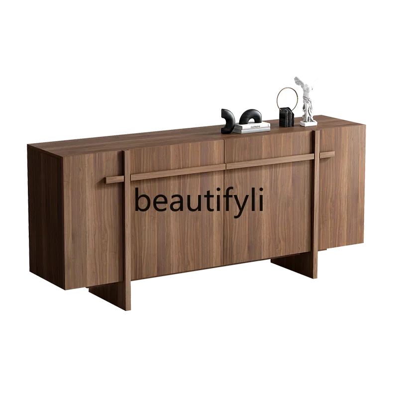 

ls 42Medieval walnut dining side cabinet living room, wall locker, dining room side cabinet short small apartment