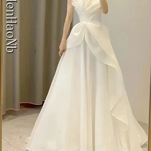 رداء دي ماري فساتين زفاف حمالة جديدة أزياء فستان زفاف رخيصة فساتين نوفيا أفضل 12 فستان مبيعات لجدة العروس - No2