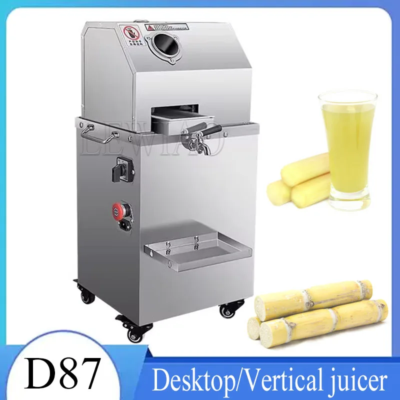 

Electric Sugarcane Juicer Stainless Steel Sugarcane Squeezer Cane-Juice Machine Cane Sugar Juice Extractor