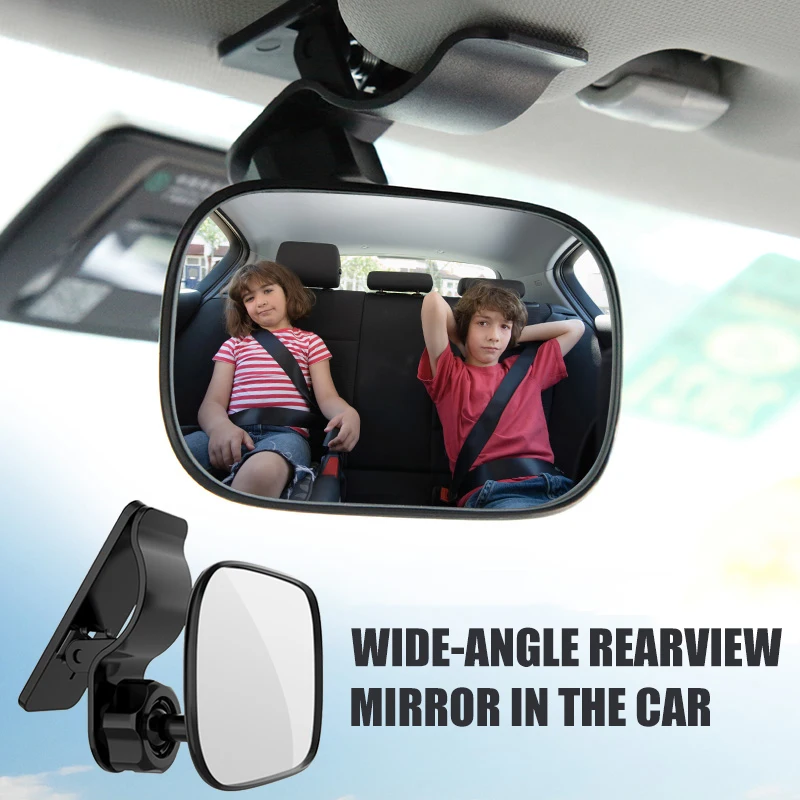 Car Interior Rearview Mirror,Adjustable Car Baby Safety Mirror,For Rear Facing Car Wide Angle View Anti Glare Monitor Kids Care