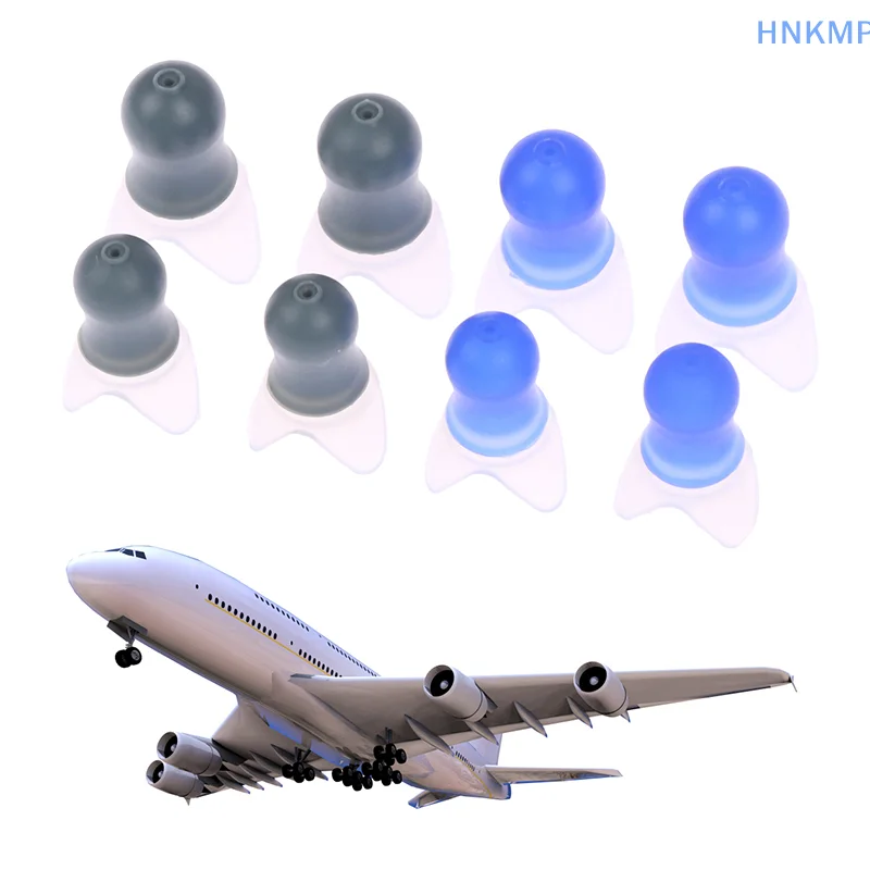 1 Pair Earplugs Pressure Equalization Flight Noise Reduction Sleep Soundproof Noise Cancel Multifuntional Reusable Ear Plugs