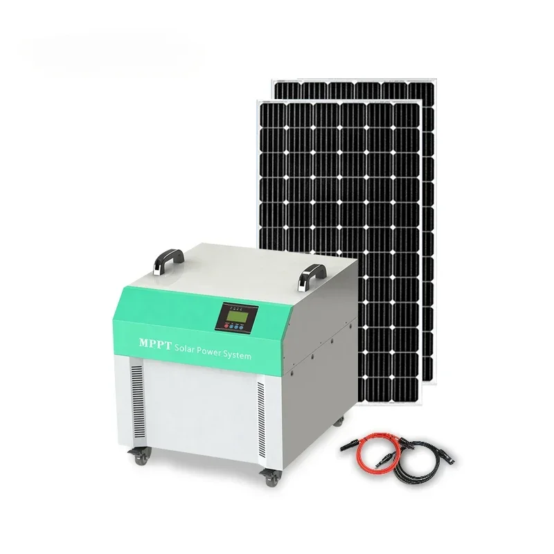 Hot sales2kw All in one Invertor Generator with Panel Alternative Renewable Energy Off Grid Portable 2000w Solar Generators