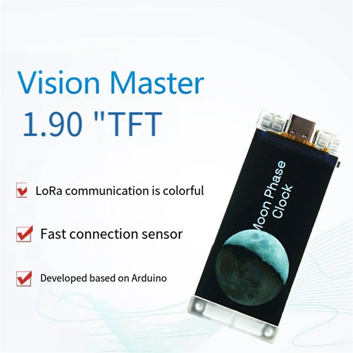 كفاءة جديدة 1.9 بوصة TFT شاشة ملونة ESP32-R8 وحدة SX1262 رقاقة 915 ميجا هرتز