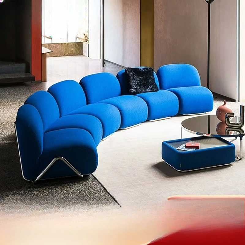 

Italian Victoria module sofa medieval living room designer furniture lazy recliner curved sofa