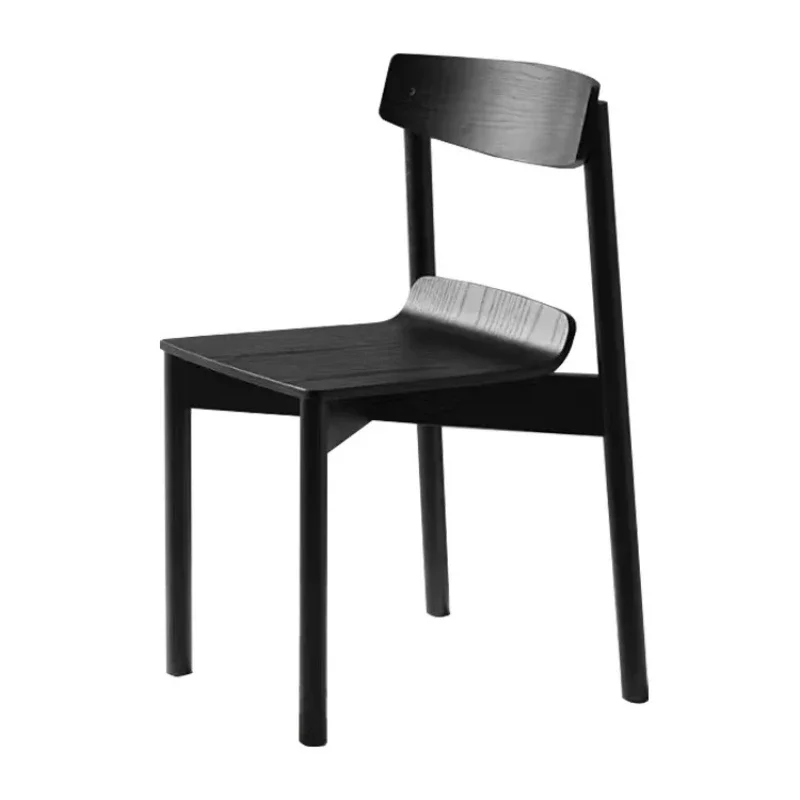 

Stackable stool Modern simple solid wood chair Home restaurant dining chair Ash wood back Disassembly