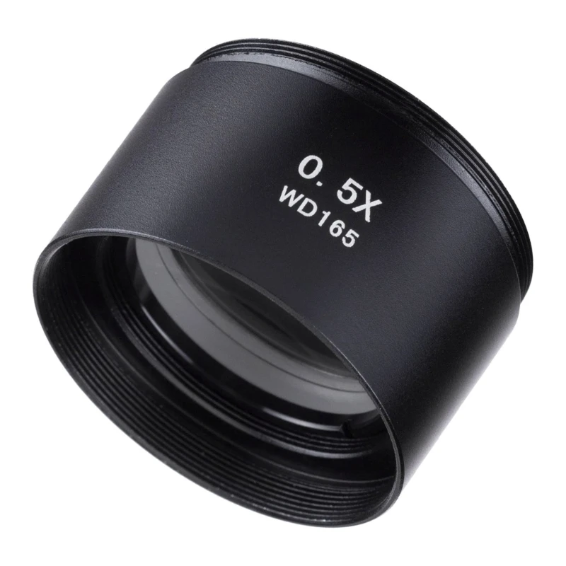 Lente Barlow per microscopio Stereo WD165 0,5x con filettatura di montaggio da 1-7/8 "(48mm)
