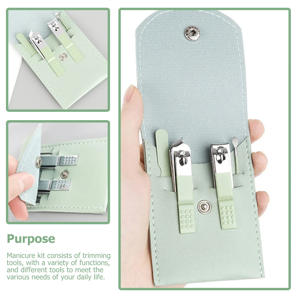 

Professional 3 Set Nail Clippers Kits Heavy Duty Manicure Pedicure Tools Portable Storage Case for Women Nail