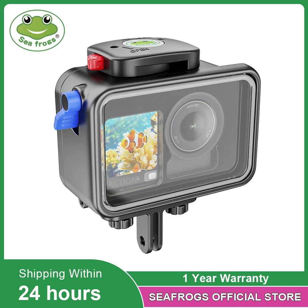 

Seafrogs SF15007 Корпус из алюминиевого сплава длиной 200 метров для корпуса экшн-камеры Action6/5/4