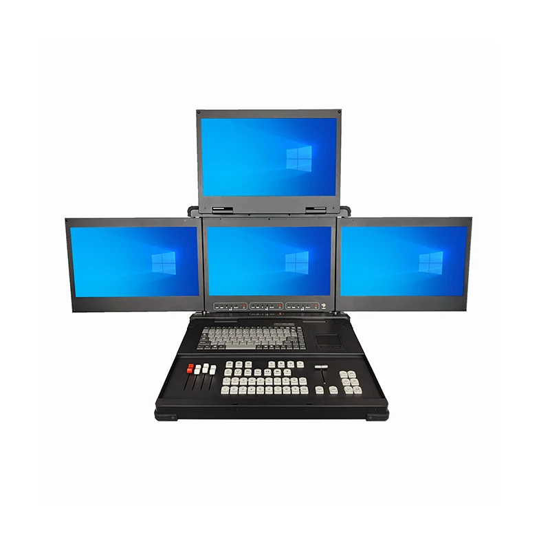 4 Screen Industrial Portable PC, 17.3-Inch 1920*1080 Resolution, OEM ODM Industrial Chassis in Stock Aliexpress Wholesale