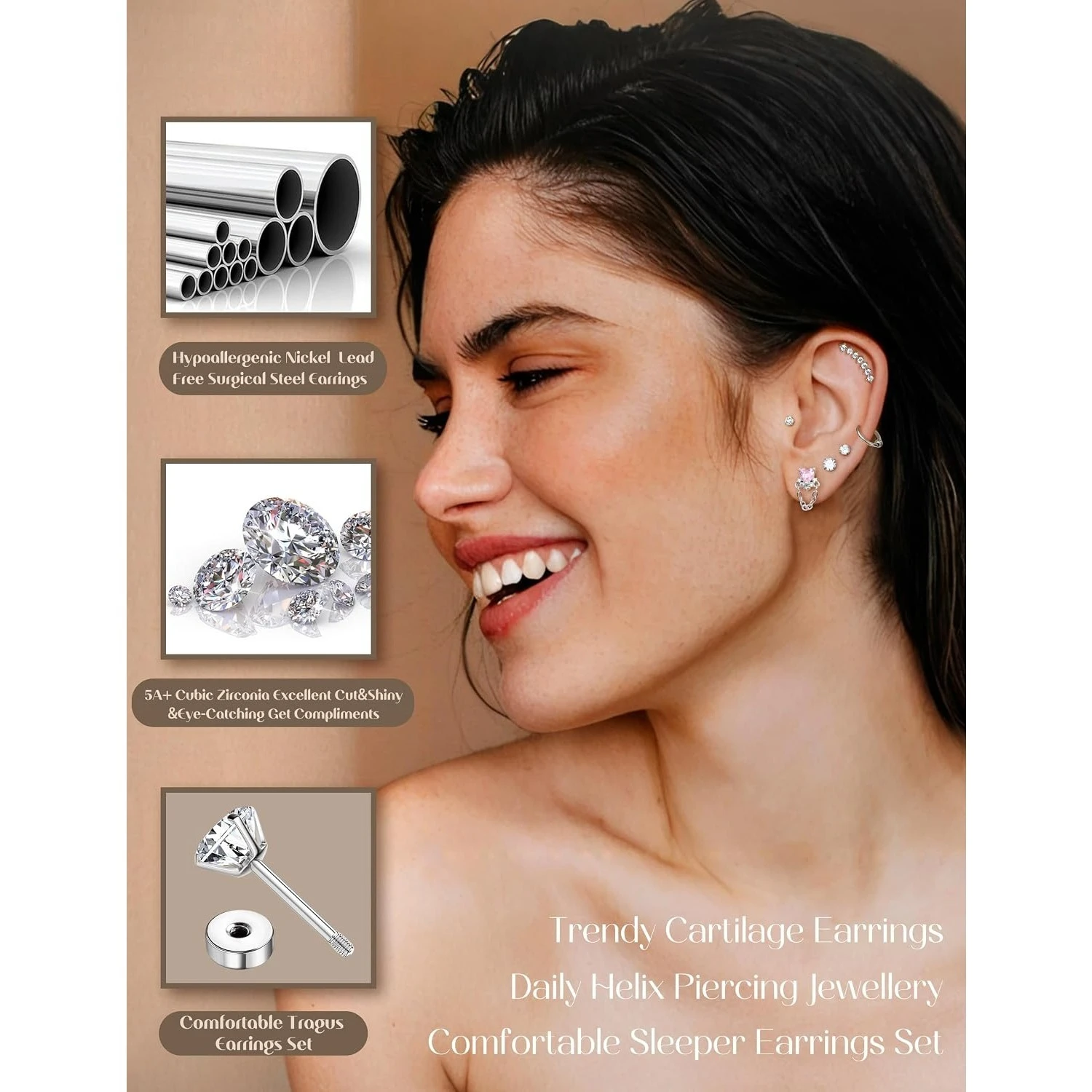 Drperfect Zestaw 18 szt. hipoa – Body Jewelry Surgical Steel recenzja i cena