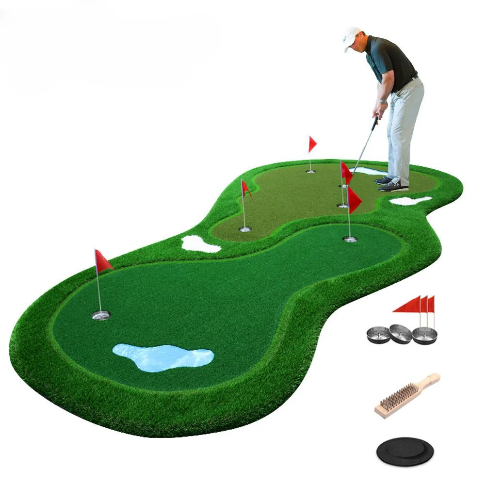 outdoor mini golf artificial green 5 holes indoor putting green with cup and flag