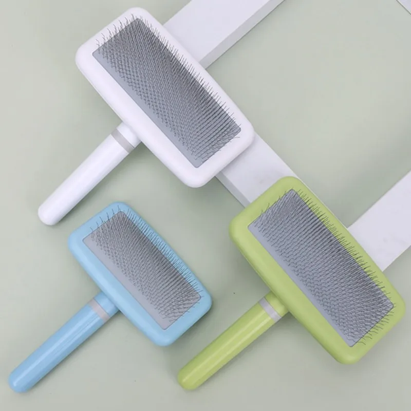 Dog Brush Pet Hair Remover Massage Dog Combs Pet Grooming Stainless Steel Brush for Dogs Knot Opening Cat Comb Dogs Accessories