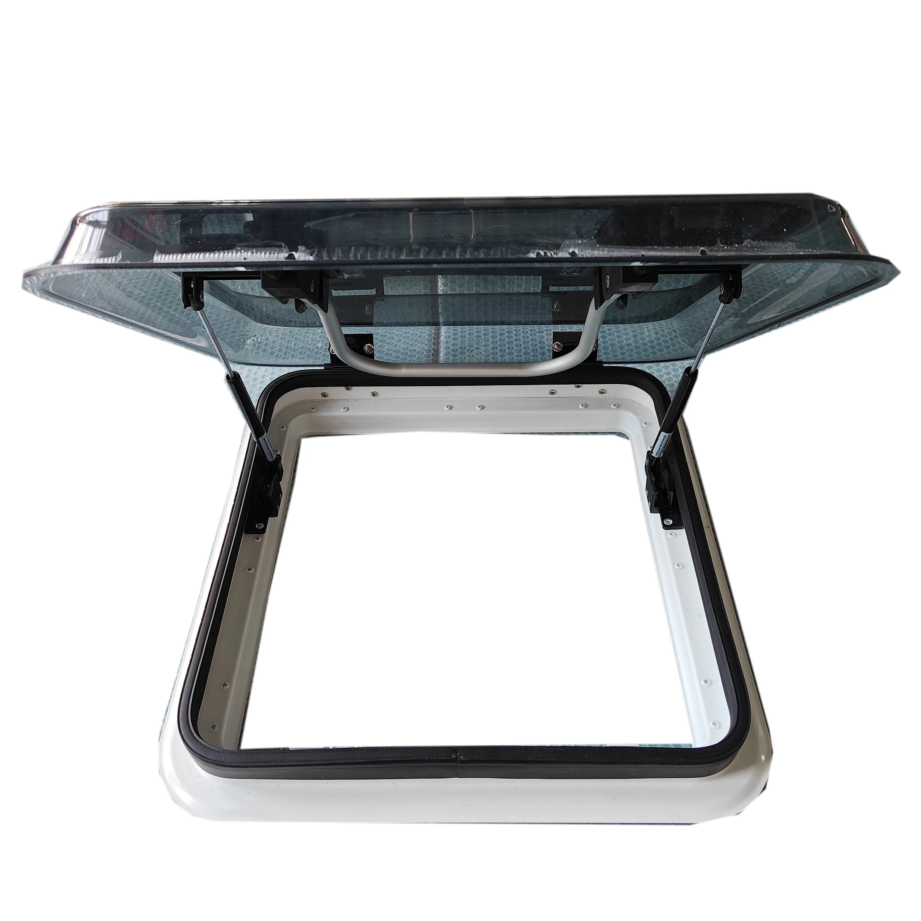 Double Glazed Anti UV Glass with LED Light Rv Parts Roof Window Rv Skylight Motorhome Skylights 400*400 Mm