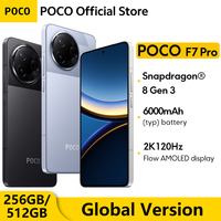 Global Version POCO F7 Pro 5G Mobile Phone 256GB 512GB Flagship Snapdragon® 8 Gen 3 120Hz 2K Flow AMOLED Display 90W 6000mAh NFC
