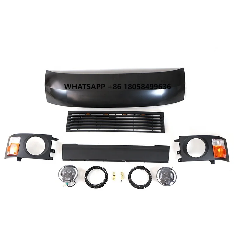 

4x4 Off Road Auto Parts Other Exterior Accessories Engine Hood Plastic Grille Front Bumper Body Kits Fit for Hiace 2012-2018