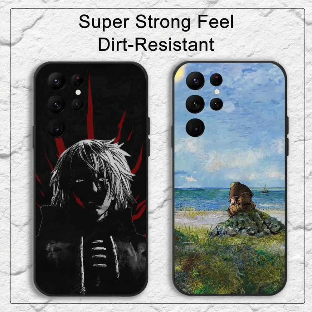 V-Vinland S-Saga Anime Phone Case for Samsung S series s20 s21 s22 s23 s24 s25 FE Plus Ultra TPU Soft to Skin-friendly case
