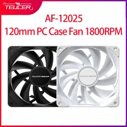 Teucer B12025 4pin Pwm 12Cm Ventilator 1800Rpm Computer Koeling Stille Ventilator 120Mm Pc Case Fan