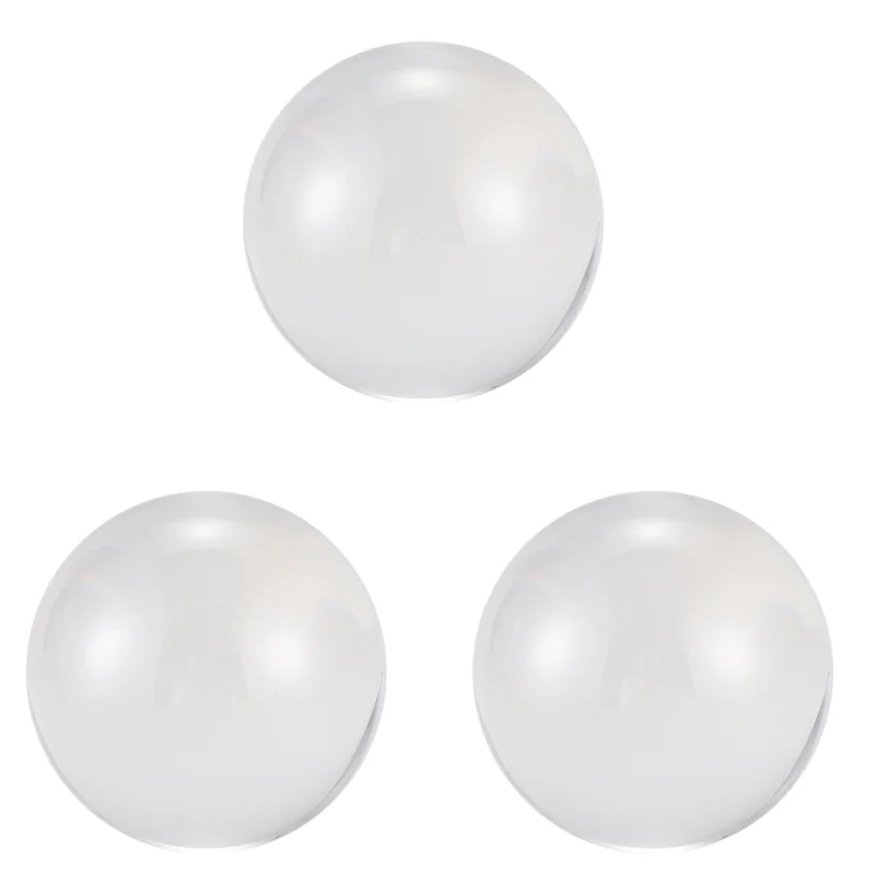 3Pcs 60Mm Clear Acrylic Ball Transparent Contact Manipulation Juggling Ball Gifts
