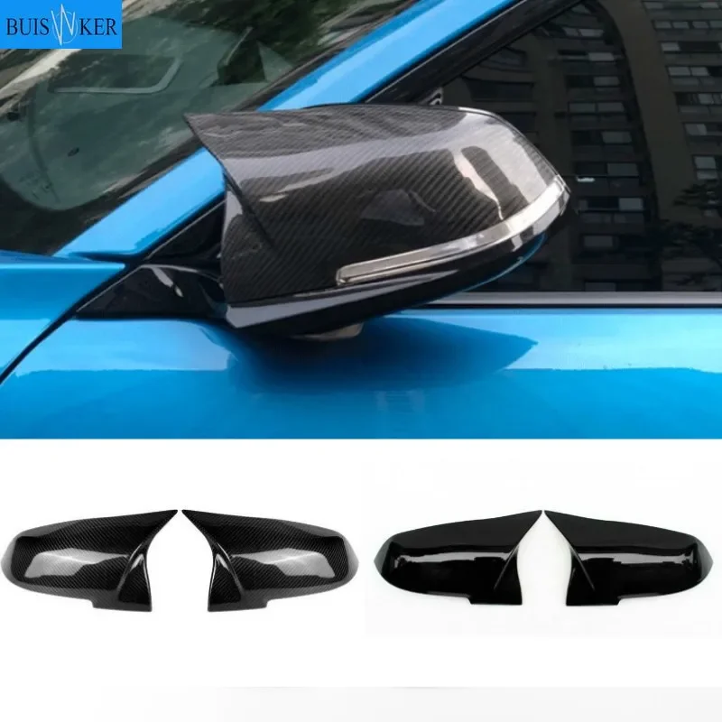 NEW-1 Pair Carbon Fiber Car Rear View Mirror Cover Cap For Bmw F20 F22 F30 F31 F32 F33 F36 F34 F35 Side Mirror Cover Trim 5116