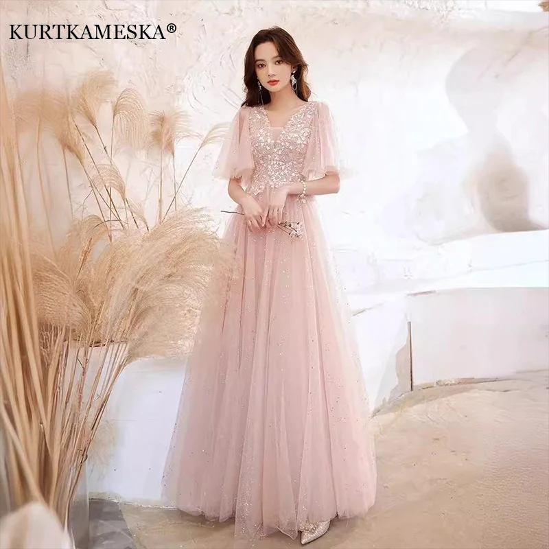 

Французское роскошное свадебное платье с декоративными аппликациями для невесты 2026 года, элегантное сексуальное вечернее платье для женщин, длинное платье для выпускного вечера и торжеств