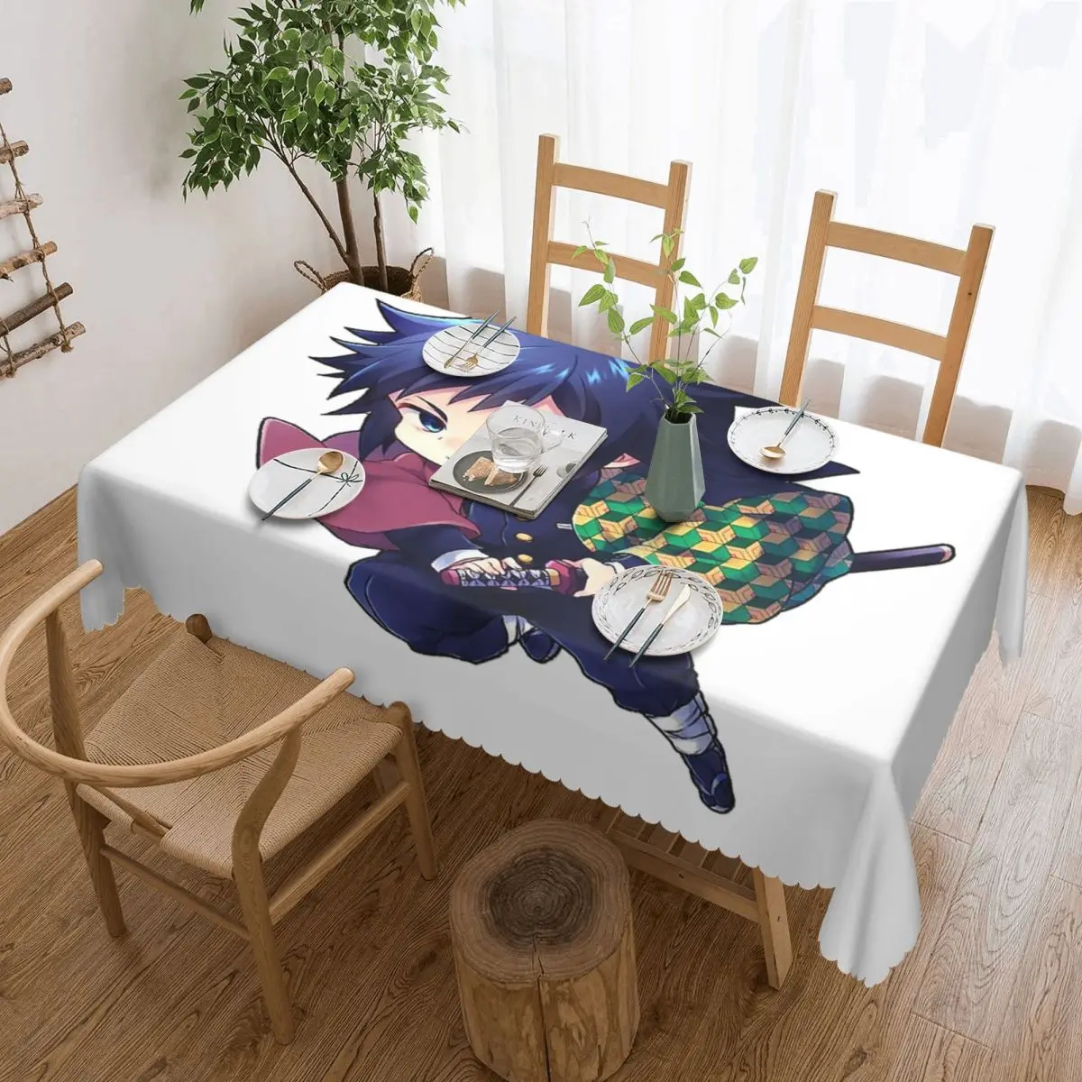 

Demon Slayer Kimetsu No Yaiba Customized Rectangular Tablecloth Waterproof Table Cover for Dining Events Table Cloth