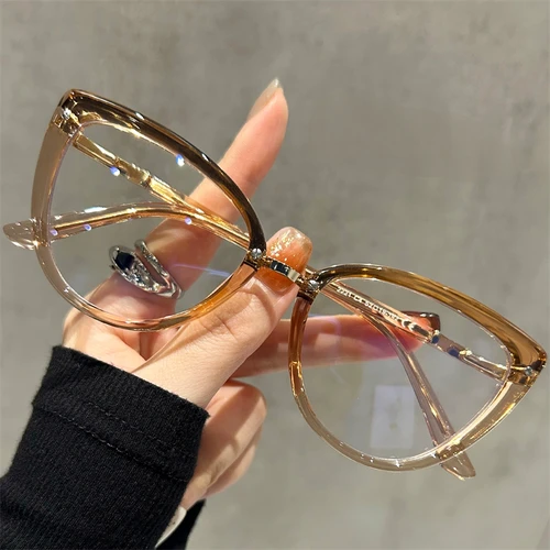 Imagen 2 del producto CLLOIO Premium Retro ojo de gato gafas de lectura progresivas moda mujer Anti luz azul gases gafas graduadas para miopía