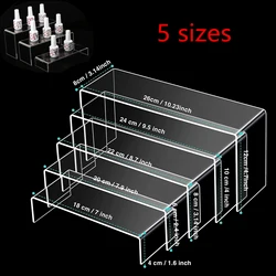 Acrílico Plexiglass Jóias Display Rack, Forma de U Sapato Divisor, Jóias e Cosméticos Display Rack, Exibição Sobremesa Janela