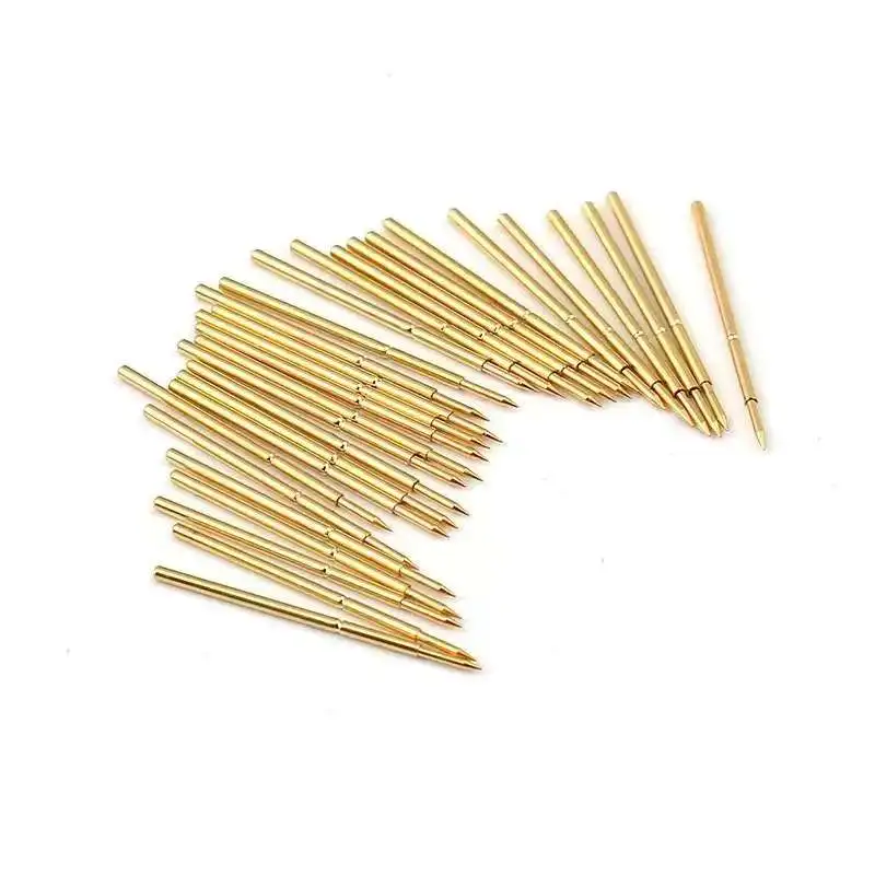 100PCS Gold-plated Spring Test Pin PA50-A2 B1 E2 D2 G2 H2 J1 Q1 Q2 T2 LM2 Outer Diameter 0.68mm Length 16.55mm PCB Probe