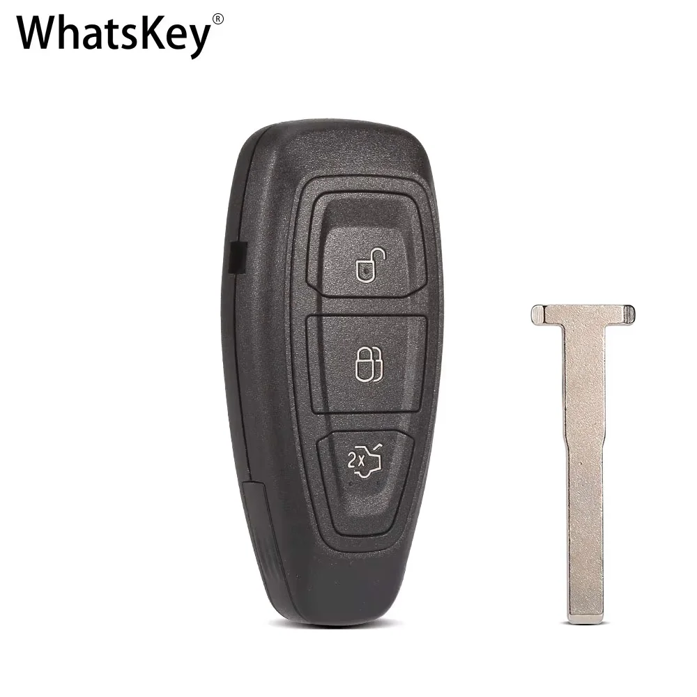 Funda de llave inteligente remota de 3 botones para Ford Focus c-max Mondeo Kuga Fiesta Focus reemplazo de carcasa de llaves FOB de titanio