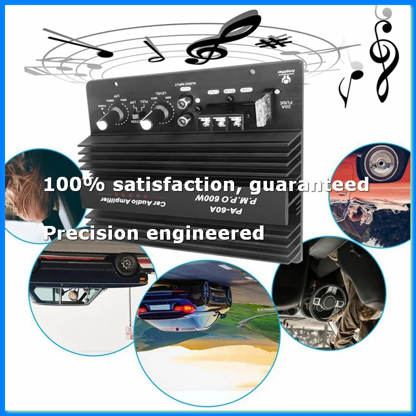 

12V 600W Car Audio Power Amplifier Boord Lossless Subwoofer Bass Module High Power Car Audio Accessories Mono Channel-A68X