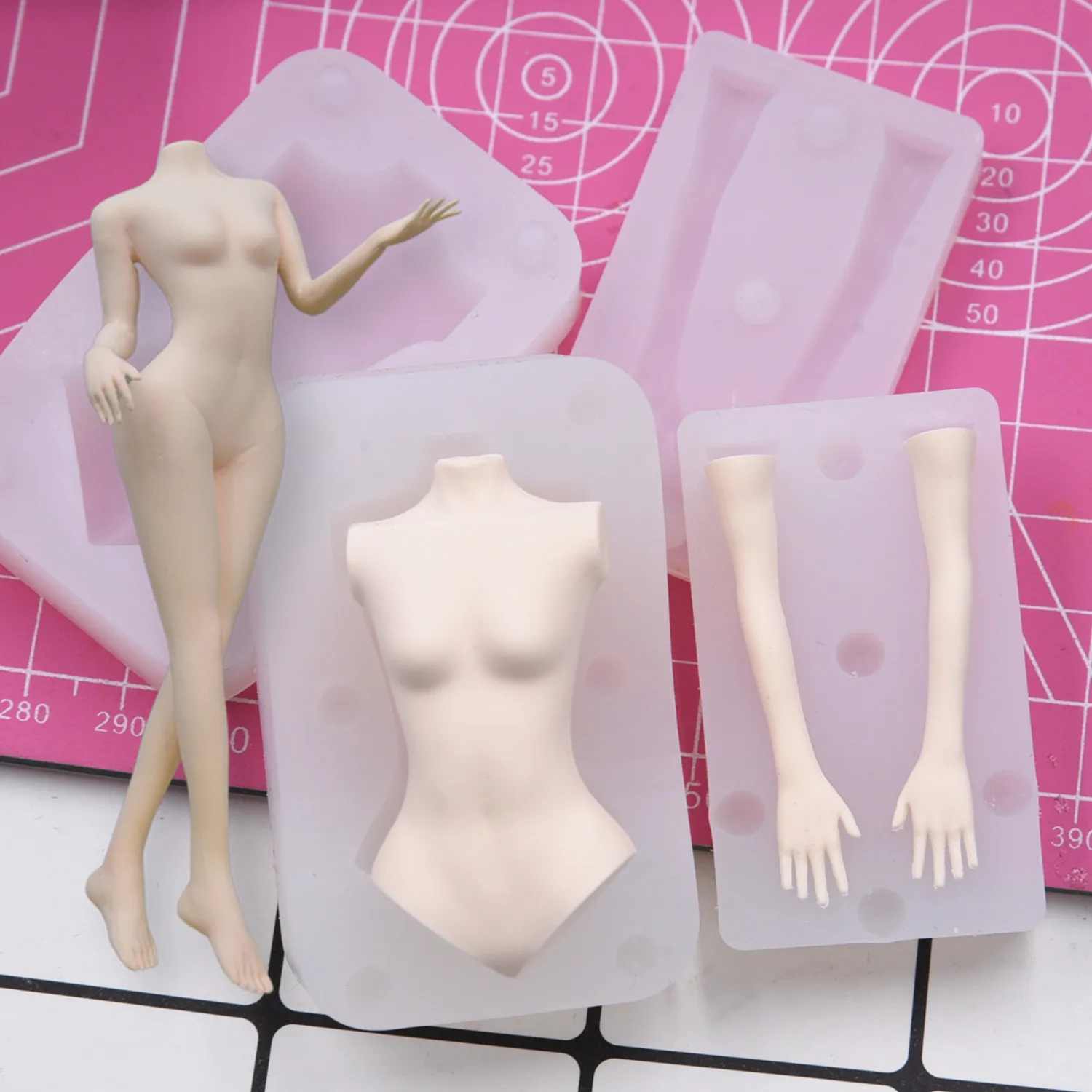 DUBENS 3D-modellen van het hele lichaam van een man of vrouw, siliconen