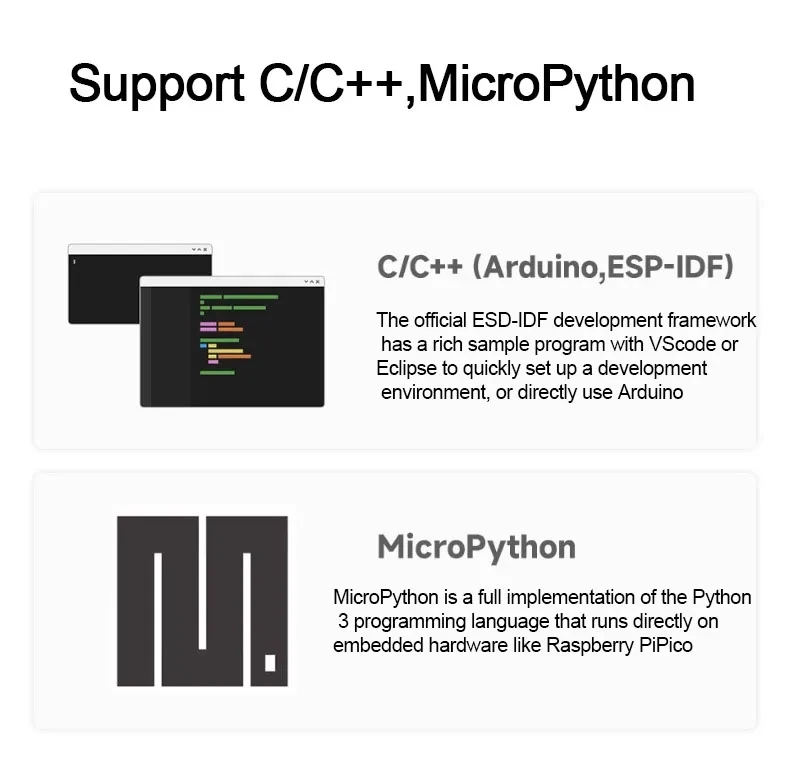 ESP32-S3 Mini-Entwicklungsboard S3FH4R2 Dual-Core Typ-C Mikrocontroller WiFi BLE Drahtlosmodul – Detail 4