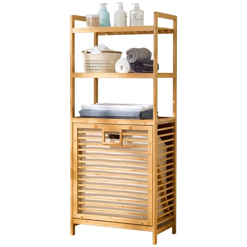 Large Capacity Multifunctional Bamboo Dirty Clothes Basket Household Enlarged and Raised Clothes and Toy Storage Basket