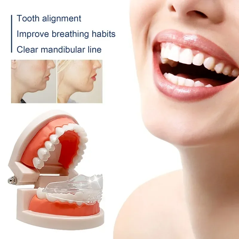 1pcs Orthodontic Teeth Corrector Alignment Straighten Dislocation Dental Retainer Bruxism Mouth Guard Adults Braces Tooth Tray