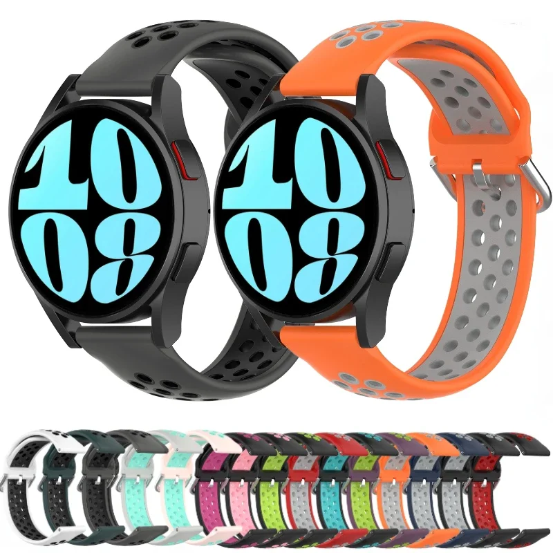 

20mm Silicone Strap for Samsung Watch Galaxy 5 4 6 5 Pro 44mm 40mm 45mm Watch 4 6 Classic 42mm 46mm 43mm 47mm Bracelet Wristband