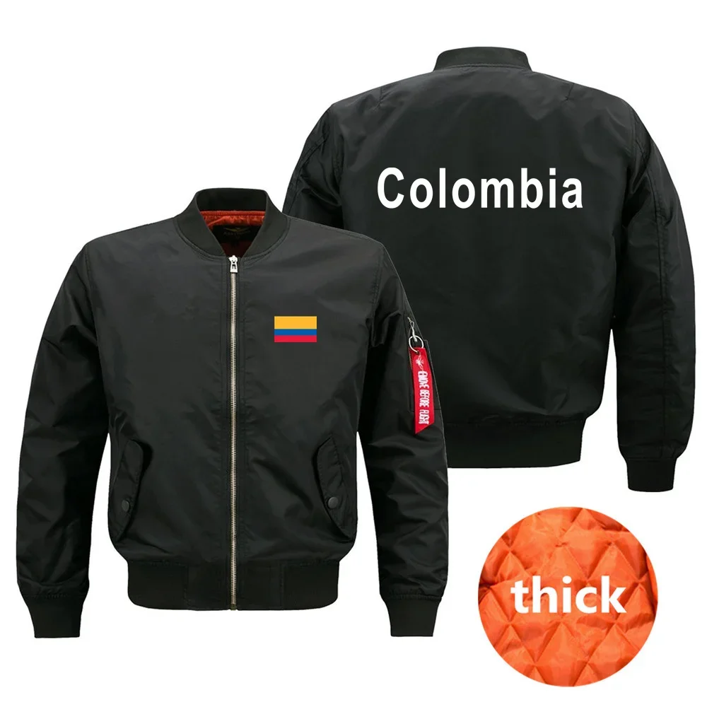 Funny Colombia Military Flight Aviation Men Ma1 Bomber Jacket Outdoor Windproof Man Baseball Coats